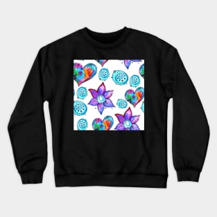 flowers and hearts and other things Crewneck Sweatshirt